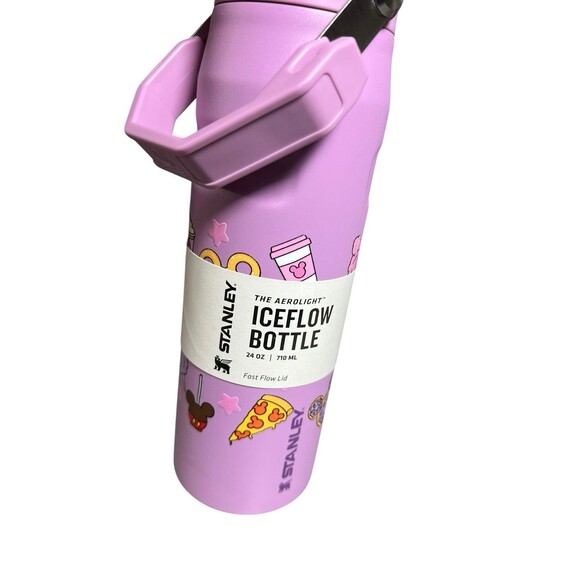 Stanley IceFlow Bottle 24oz Disney Mickey Snacks Lilac Aerolight Fast Flow Lid - Picture 2 of 8